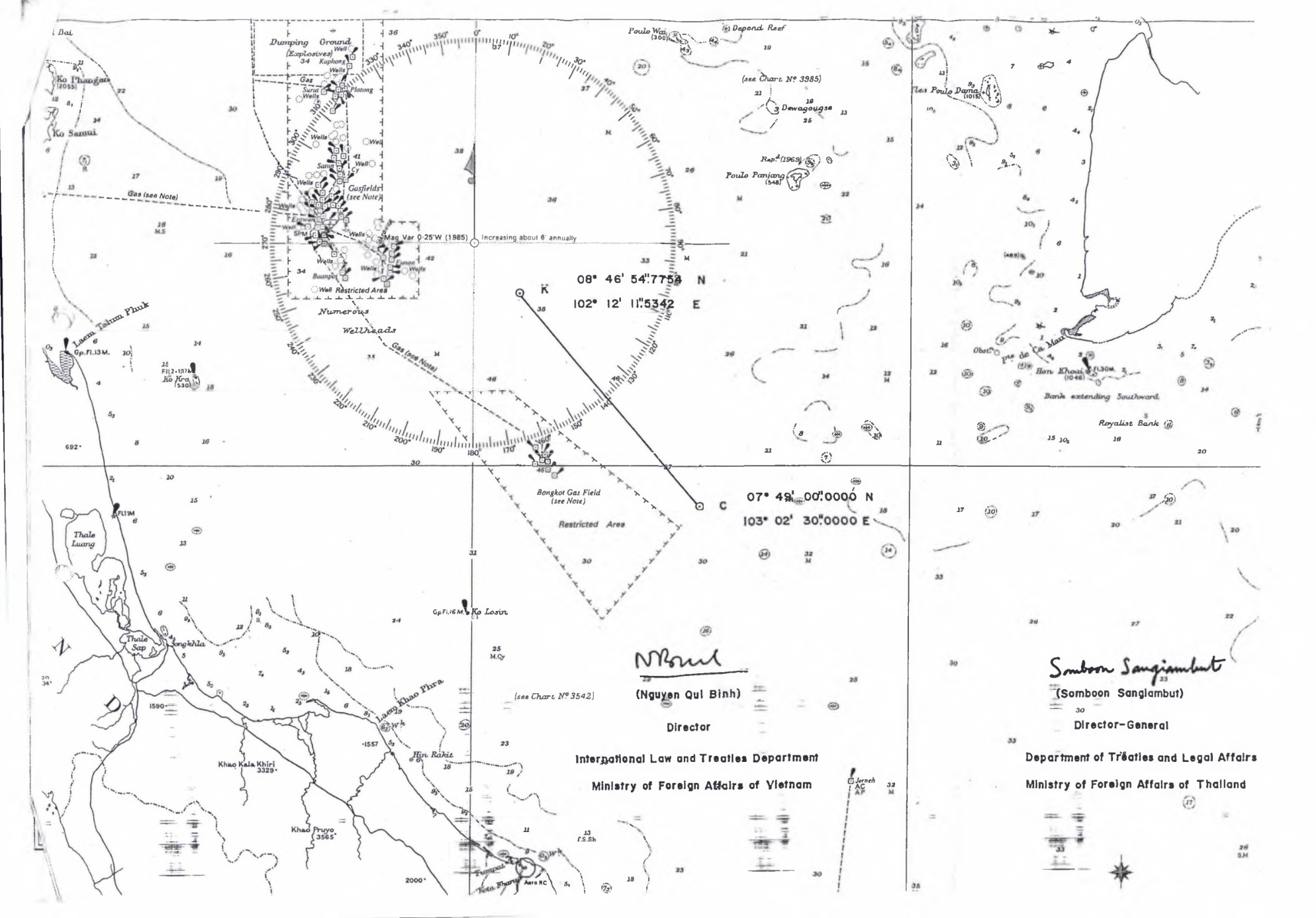 Hiệp định giữa Chính phủ Nước cộng hoà xã hội chủ nghĩa Việt Nam và Chính phủ Vương quốc Thái Lan về phân định ranh giới trên biển giữa hai nước trong Vịnh Thái Lan